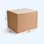 Corrugated Boxes, 6x4x3 Inches - Pack Of 100