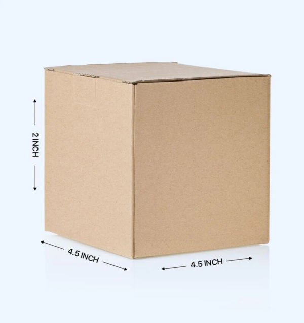 Corrugated Boxes, 4.5x4.5x2 Inches - Pack Of 100