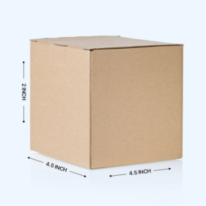 Corrugated Boxes, 4.5X4.5X2 Inches - Pack of 100