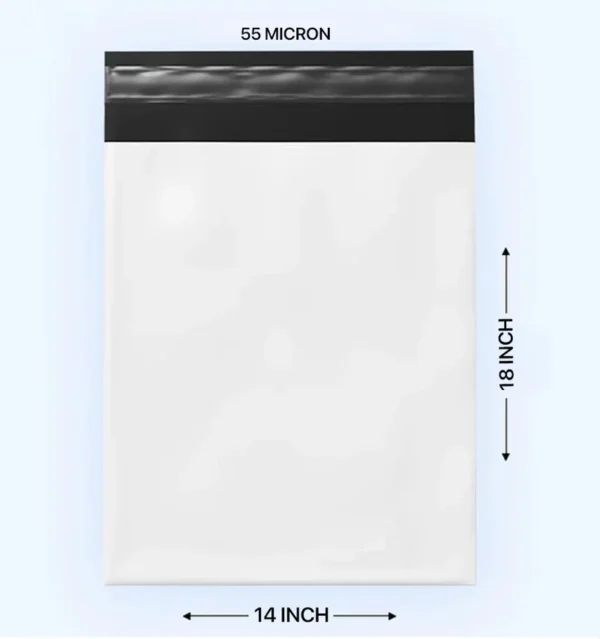 Courier Bags (55 microns) 14X18 Inches - Pack of 100